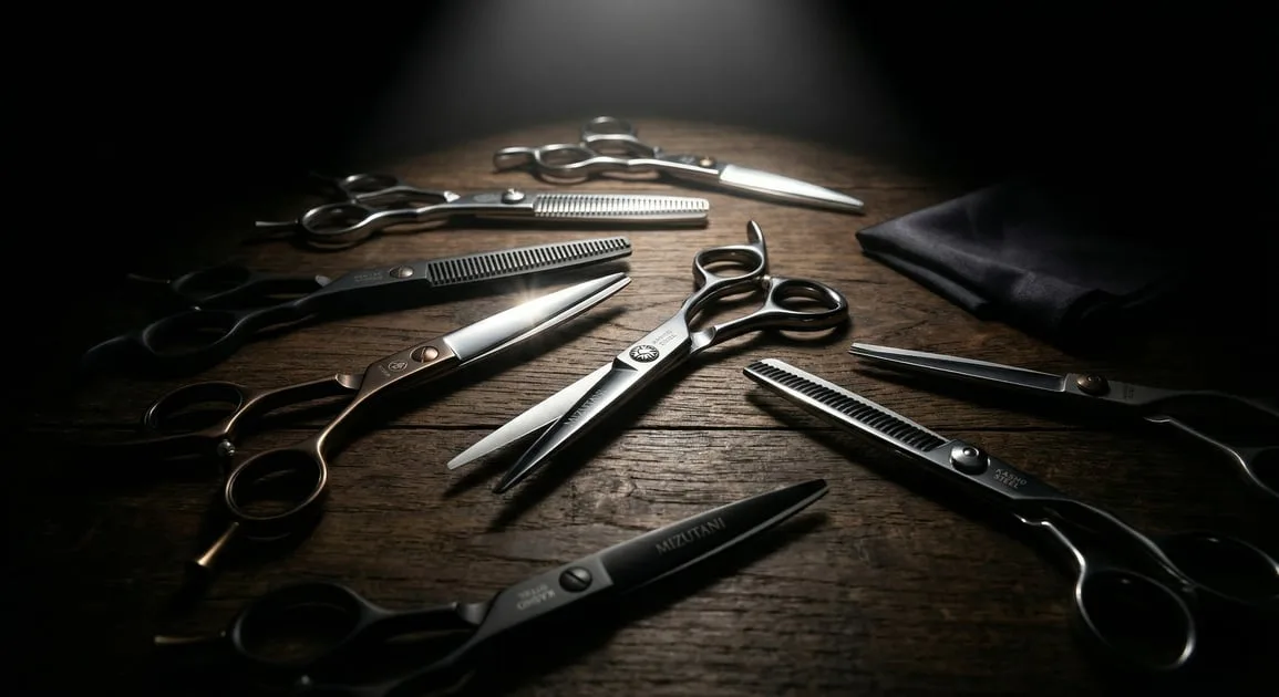 Japanese thinning and texturising shears — tooth geometry built for blending and bulk removal